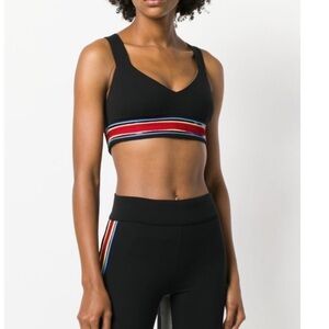 No Ka' Oi contrast trim cropped sports top bra XS